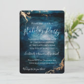 Invitation Vacances Blue & Gold (Debout devant)