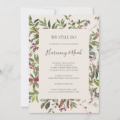 Invitation Vacances Botanique Ivory Nous Faisons Encore Vow R (Devant)