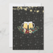 Invitation Vacances brassent Bière fête de Noël (Dos)