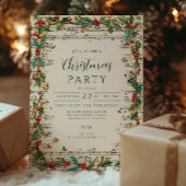 Invitation Vacances Caroleurs de Noël Rétro