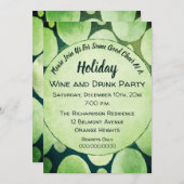 Invitation Vacances Cheer Vins et Boissons (Devant / Derrière)