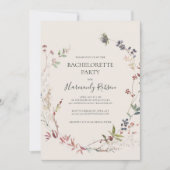 Invitation Vacances Chic Botanique | Ivory Bachelorette Party (Devant)