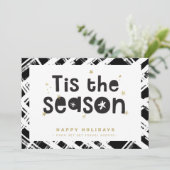 Invitation VACANCES D'AFFAIRES MERCI cette saison noir or (Debout devant)