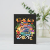Invitation Vacances d'anniversaire en croisière (Debout devant)