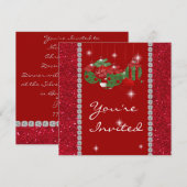 Invitation VACANCES DE BLING ROUGE (Devant / Derrière)