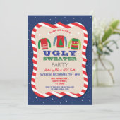 Invitation Vacances de Noël affreuses Jumper (Debout devant)