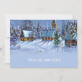 Invitation Vacances de Noël élégantes et classiques (Dos)