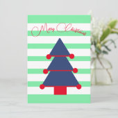 Invitation Vacances de Noël Gratuit Vert Monnaie (Debout devant)