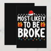 Invitation Vacances De Noël Les Plus Probables (Devant / Derrière)
