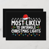 Invitation Vacances De Noël Les Plus Susceptibles De Se Démêl (Devant / Derrière)