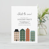 Invitation Vacances de Noël modernes (Debout devant)