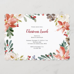 Invitation Vacances, Déjeuner de Noël ou Dîner