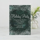 Invitation Vacances d'entreprise dans la neige verte (Debout devant)