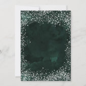 Invitation Vacances d'entreprise dans la neige verte (Dos)