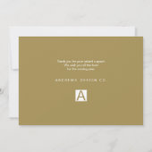 Invitation Vacances d'entreprise de Merci (Dos)