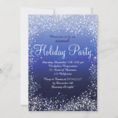 Invitation Vacances d'entreprise en bleu marine (Devant)