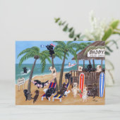 Invitation Vacances d'été d'île Labradors (Debout devant)