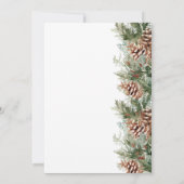 Invitation Vacances d'hiver (Dos)