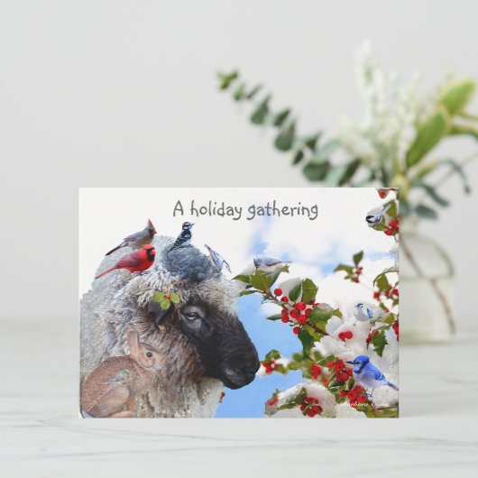 Invitation vacances d'hiver (Debout devant)