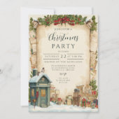 Invitation Vacances d'hiver dans la boîte aux lettres rouge (Devant)