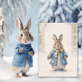 Invitation Vacances d'hiver de Peter Rabbit 1er anniversaire
