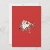 Invitation Vacances d'hiver Fête des mariées de Noël (Dos)