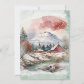 Invitation Vacances d'hiver Highland Holy Cow Baby shower (Dos)