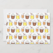 Invitation Vacances d'hiver Open House Chaud cacao Rhum Oeuf (Dos)