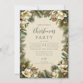 Invitation Vacances d'hiver Pine and Berry (Devant)