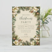 Invitation Vacances d'hiver Pine and Berry (Debout devant)