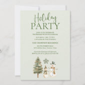 Invitation Vacances d'hiver verdoyantes (Devant)