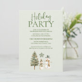 Invitation Vacances d'hiver verdoyantes (Debout devant)