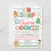 Invitation Vacances d'invitation de partie d'échange de (Devant)