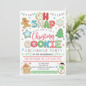 Invitation Vacances d'invitation de partie d'échange de (Debout devant)