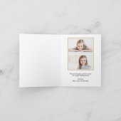 Invitation Vacances en pin doodé noir et or (Intérieur)