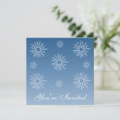 Invitation Vacances Étoiles, Bleu (Debout devant)