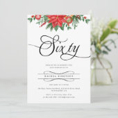 Invitation Vacances florales Festive 60e anniversaire (Debout devant)