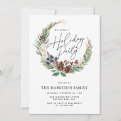 Invitation Vacances Folithe Wreath Moderne Minimaliste (Devant)