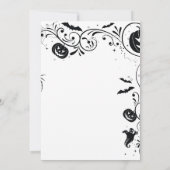 Invitation Vacances minimalistes d'halloween (Dos)