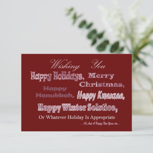 Invitation Vacances multi blanches rouges (Debout devant)