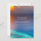 Invitation Vacances Naviguer sur les mers Îles Vie (Dos)