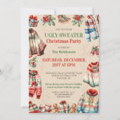 Invitation Vacances Noël moche Sweat échange cadeaux (Devant)