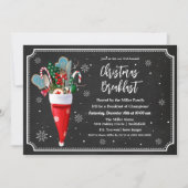 Invitation Vacances Noël Petit déjeuner Repas Dîner Invitatio (Devant)