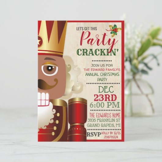 Invitation Vacances Nutcracker Ethnique Africaine (Debout devant)