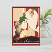 Invitation Vacances Open House Art Déco Roaring Twenties (Debout devant)