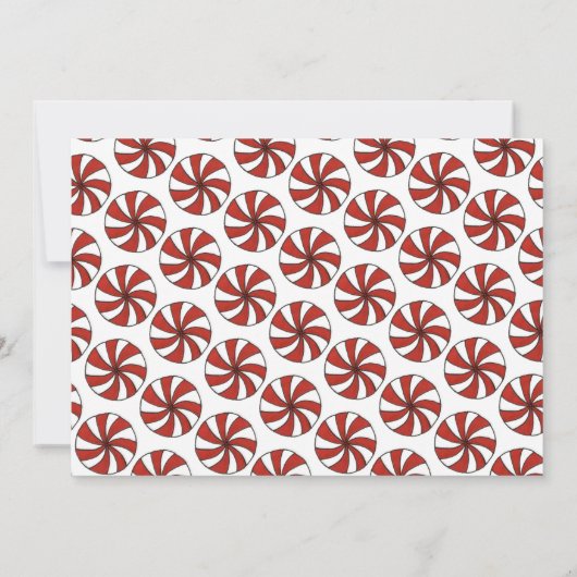 Invitation Vacances Open House Gingerbread Cookie Peppermenth (Dos)