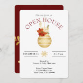 INVITATION VACANCES OUVERTE MAISON OR NOËL ORNAMENT (Devant / Derrière)