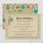 Invitation Vacances Rétro [7x5 Invitation] (Devant / Derrière)