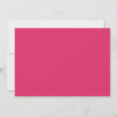 Invitation Vacances rose avec Parties scintillant Bow Light I (Dos)