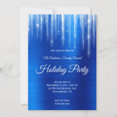 Invitation Vacances Royal Blue Foil (Devant)